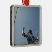 Football referentie die gebiedsdoel roept metalen ornament (Rechts)