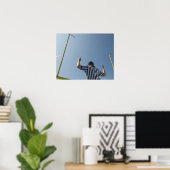 Football referentie die gebiedsdoel roept poster (Thuiskantoor)
