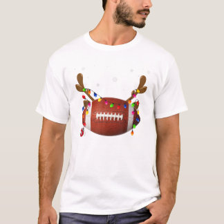 Football rendiermatching t-shirt