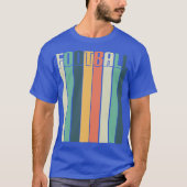 Football Retro Stripes Oversized T-shirt (Voorkant)