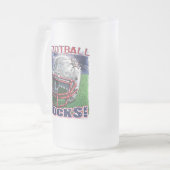 Football Rocks Busted Helmet van Mudge Studios Matglas Bierpul (Voorkant links)