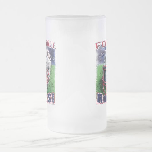 Football Rocks Busted Helmet van Mudge Studios Matglas Bierpul (Center)