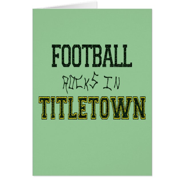 Football Rocks in Titletown1 (Voorkant)