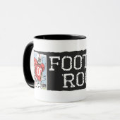 Football Rocks Red Mok (Voorkant links)