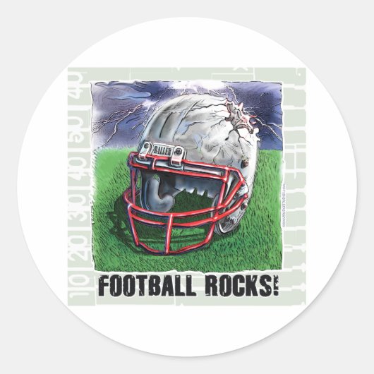 Football Rocks! Sticker (Voorkant)