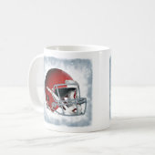 Football Rode Helm Koffiemok (Voorkant links)