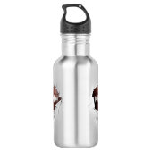 Football Roestvrij stalen flesje Waterfles (Achterkant)