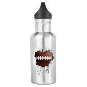 Football Roestvrij stalen flesje Waterfles (Links)