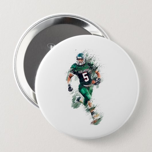 Football Ronde Button 4,0 Cm (Voorkant /achterkant)