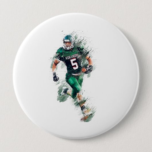 Football Ronde Button 4,0 Cm (Voorkant)