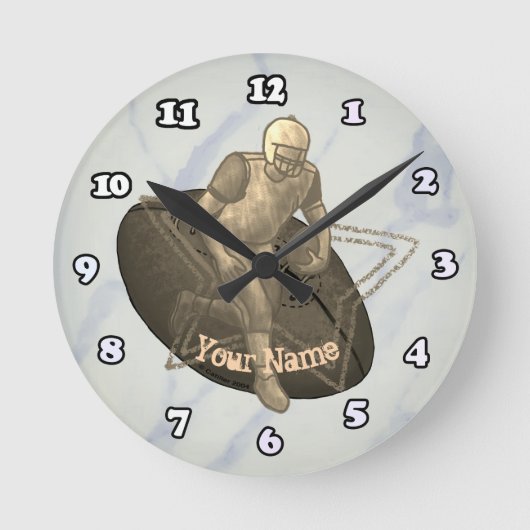 Football Ronde Klok (Voorkant)