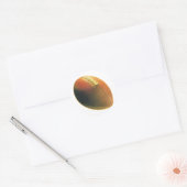 Football Ronde Sticker (Envelop)