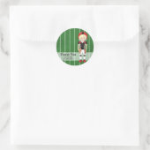 Football Ronde Sticker (Tas)