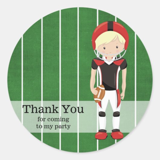 Football Ronde Sticker (Voorkant)