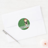 Football Ronde Sticker (Envelop)