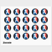 Football Ronde Sticker (Vel)