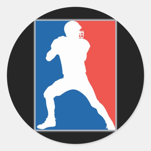 Football Ronde Sticker (Voorkant)