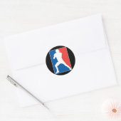 Football Ronde Sticker (Envelop)