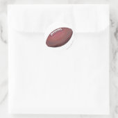 Football Ronde Sticker (Tas)