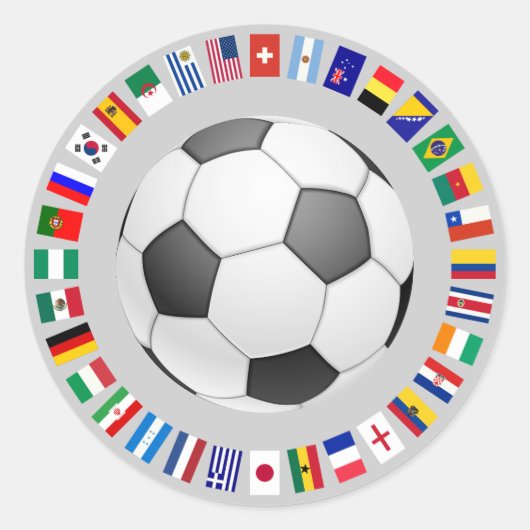 FOOTBALL RONDE STICKER (Voorkant)
