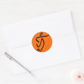 Football Ronde Sticker (Envelop)