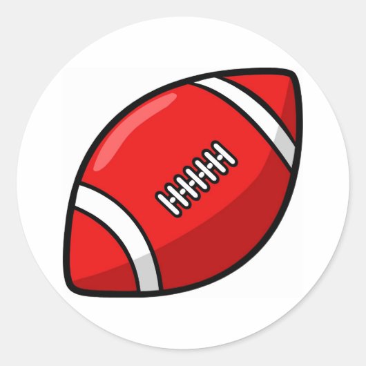 Football Ronde Sticker (Voorkant)
