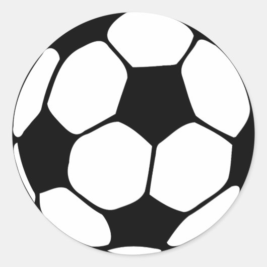 Football Ronde Sticker (Voorkant)
