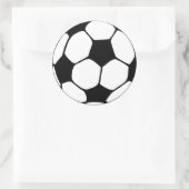Football Ronde Sticker (Tas)