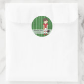 Football Ronde Sticker (Tas)