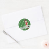 Football Ronde Sticker (Envelop)