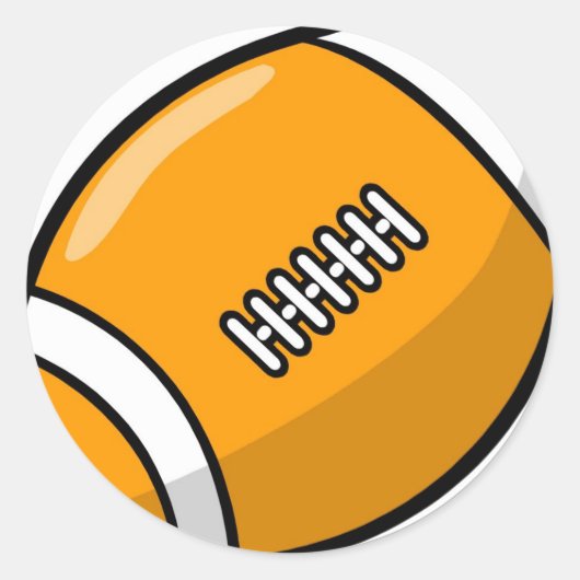 Football Ronde Sticker (Voorkant)