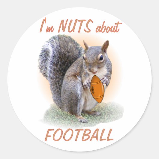 Football Ronde Sticker (Voorkant)