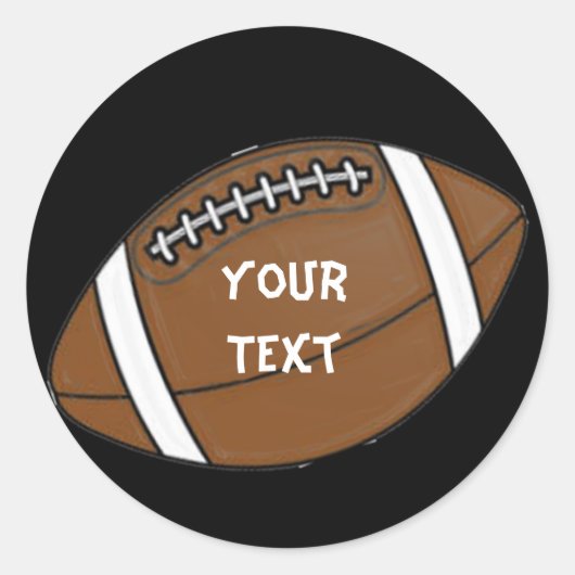 Football Ronde Sticker (Voorkant)