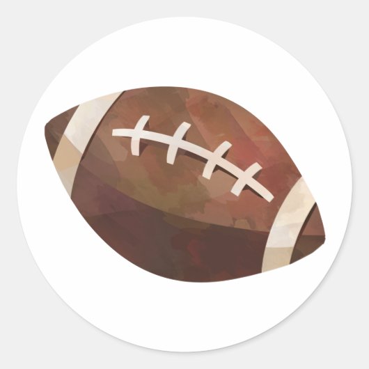 Football Ronde Sticker (Voorkant)