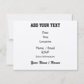 Football Rood en Zwart Uitnodiging - SRF (Achterkant)