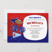 Football Rood, Wit en Blauw Kaart (Voorkant)