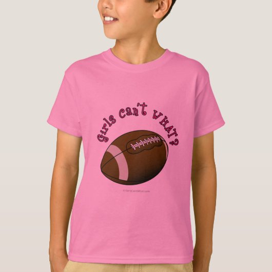 Football - Roze tekst T-shirt (Voorkant)