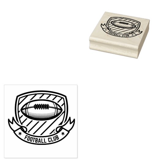 Football Rubberstempel (Gestempeld)