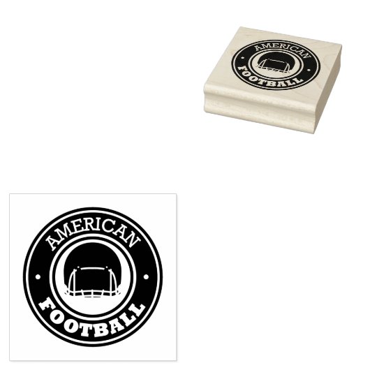 Football Rubberstempel (Gestempeld)