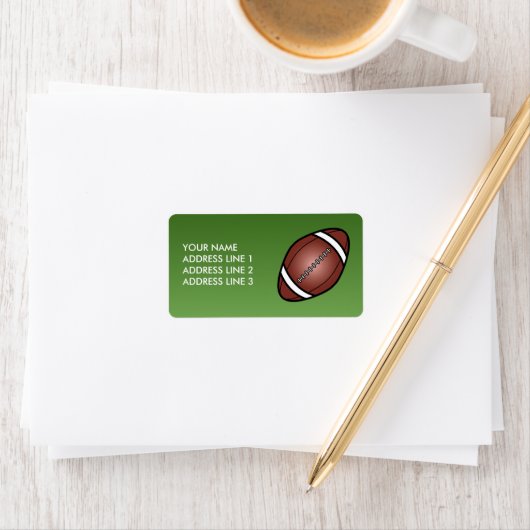 Football Rugby Ball Etiket (Insitu)