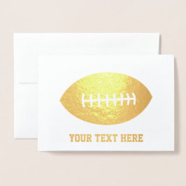 Football/Rugby Gold Folie Kaarten