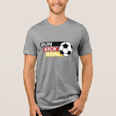 Football Run Kick & Goal T-Shirt (Voorkant)