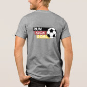 Football Run Kick & Goal T-Shirt (Achterkant)