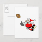 Football Santa Feestdagenkaart (Voorkant / Achterkant)