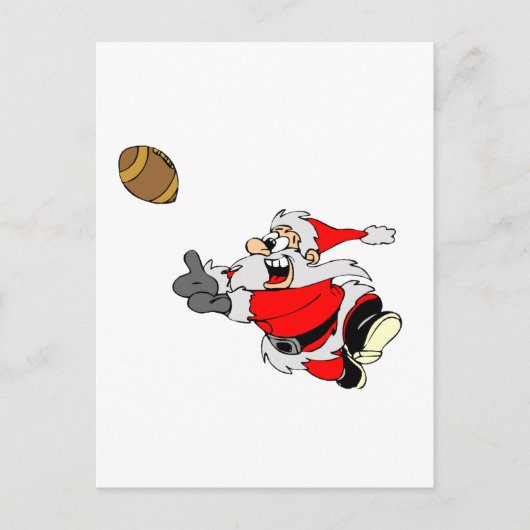 Football Santa Feestdagenkaart (Voorkant)