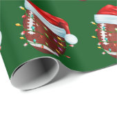 Football Santa Hoed Wrapping Papier (Rol Hoek)