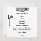 Football Santa Invitation Kaart (Achterkant)