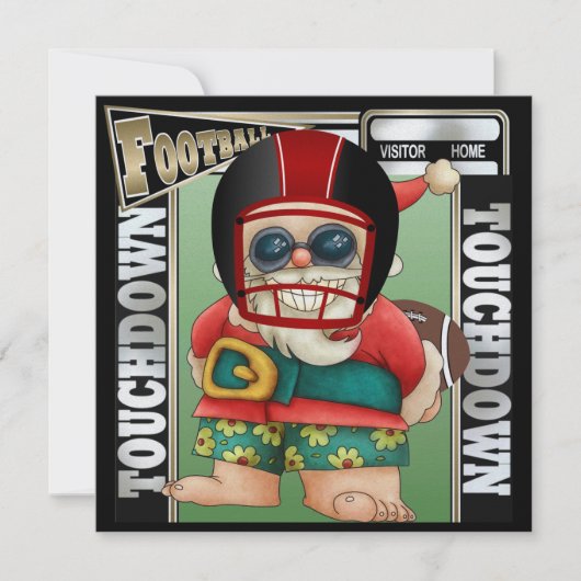 Football Santa Invitation - SRF Kaart (Voorkant)