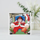 Football Santa Kaart (Staand voorkant)