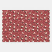 Football Santa on Red Inpakpapier Vel (Voorkant 2)